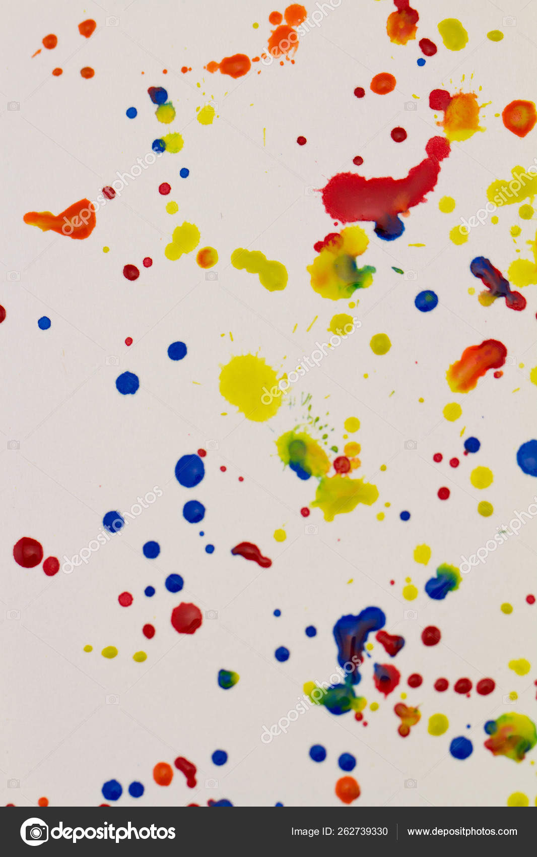 Paint Splashing Blotches Different Colors Stock Photo by ©YAYImages ...