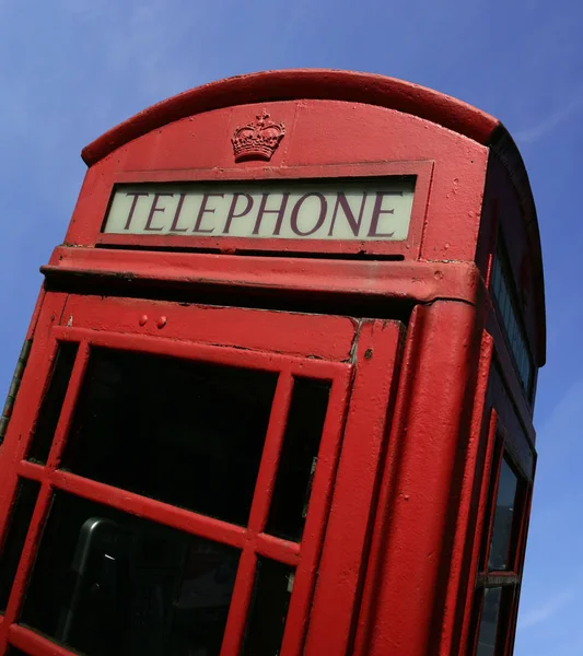 Una Cabina Llamadas Británica Cabina Telefónica Inglaterra —  Fotos de Stock