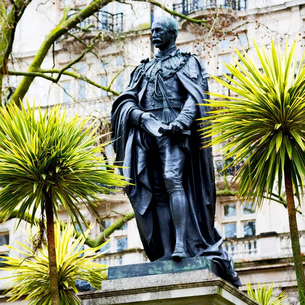 Mármol Estatua Ciudad Vieja Londres Inglaterra — Foto de Stock