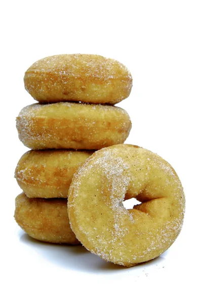 Donuts Lisos Aislados Sobre Fondo Blanco —  Fotos de Stock