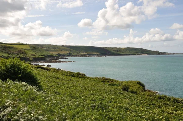 Francia Normandía Cotentin Paisaje Paseo Marítimo — Foto de Stock