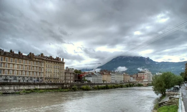 Grenoble Stadt Den Französischen Alpen — Stockfoto