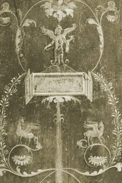 Deatil Freska Města Pompeje — Stock fotografie
