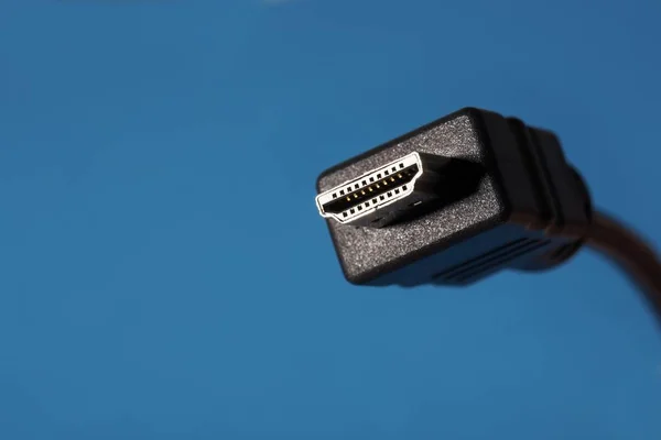 Hdmi Aansluiting Gebruikt Voor Het Aansluiten Van High Definition Thuisbioscoopapparatuur — Stockfoto