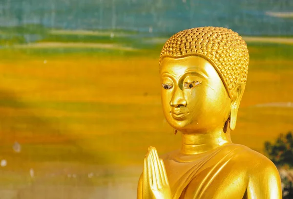 Estátua Buda Dourada Conceito Religioso — Fotografia de Stock