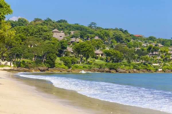 Tropisch Jimbaran Strand Met Wit Zand Bali Indonesië — Stockfoto