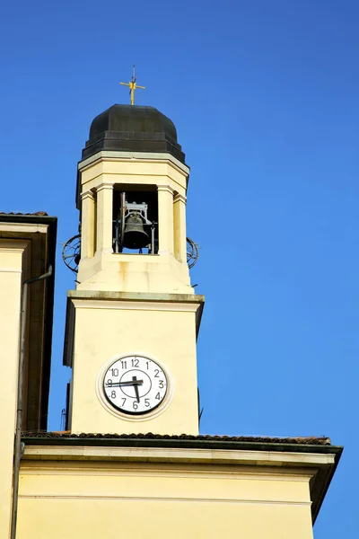 Arsago Seprio Viejo Abstracto Italia Pared Torre Iglesia Campana Día — Foto de Stock