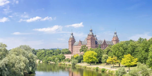 Frankfurt Johannisburg Palace Aschaffenburg Německo Panorama — Stock fotografie