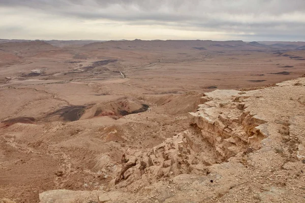 Мактеш Рамон Пустелі Негев Ізраїль — стокове фото