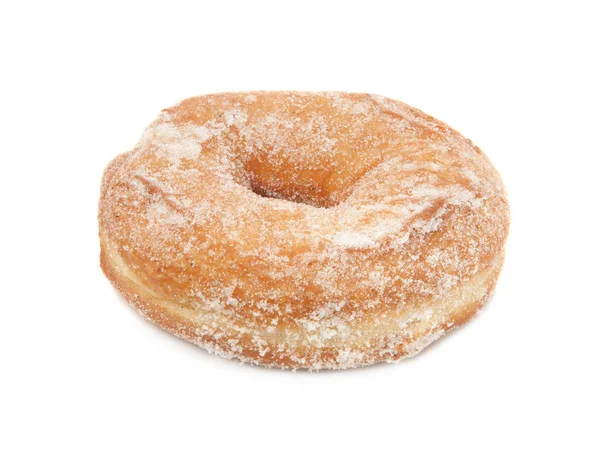 Donut Açúcar Isolado Fundo Branco — Fotografia de Stock