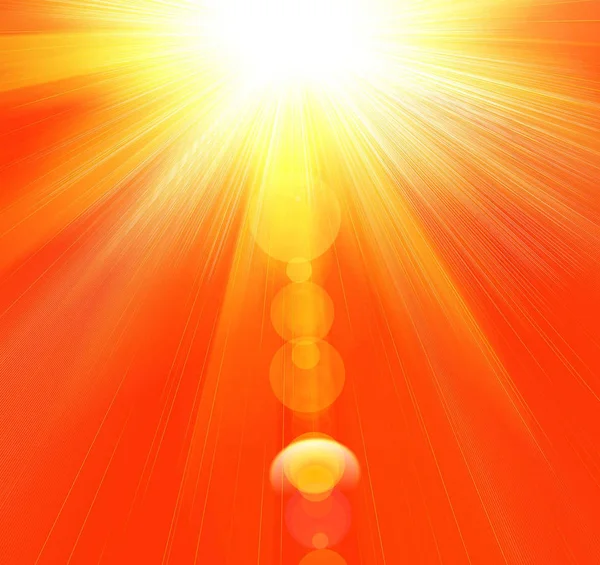 Güneşin Sıcak Yaz Işınları — Stok fotoğraf