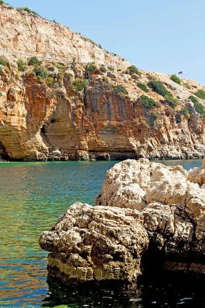 Thurkey Antalya Lykien Vatten Alldeles Klippor Och Himlen Nära Naturen — Stockfoto