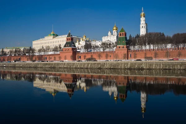 Famoso Kremlin Moscú Invierno Rusia — Foto de Stock