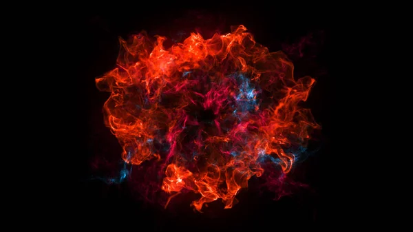 Абстрактний Фон Вибухом Ударної Хвилі Чорному Тлі Технологія Рендерингу — стокове фото