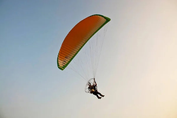 Paramotor Zweefvliegtuig Lucht — Stockfoto