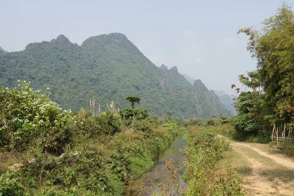Paesaggio Intorno Vang Vieng Laos Asia — Foto Stock