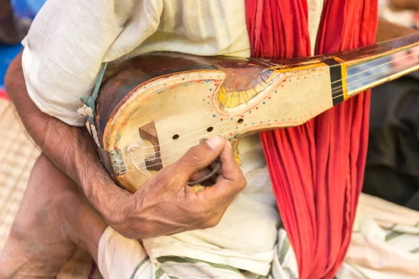 Instrument Musique Cordes Connu Sous Nom Ektara Bangladesh — Photo