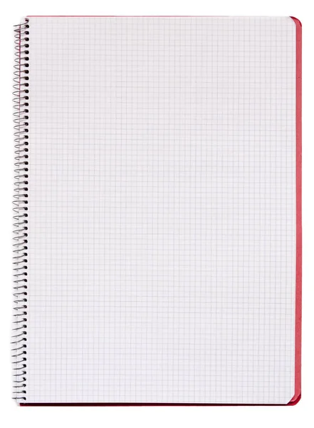Izolált Spirál Notebook Fehér Alapon — Stock Fotó