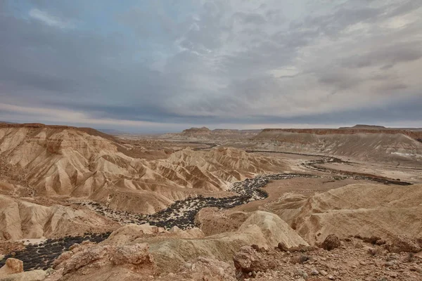 Мактеш Рамон Пустелі Негев Ізраїль — стокове фото