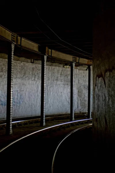 Železniční Tunel Graffiti — Stock fotografie