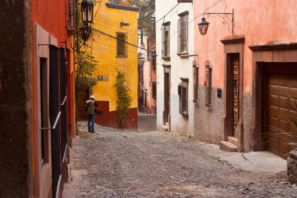 Photographer Side Street Mexico — Stock Photo, Image