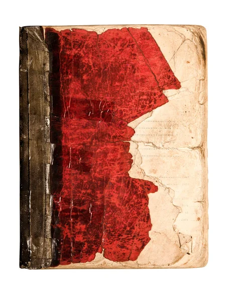 Izole Eski Antika Antika Kitap — Stok fotoğraf