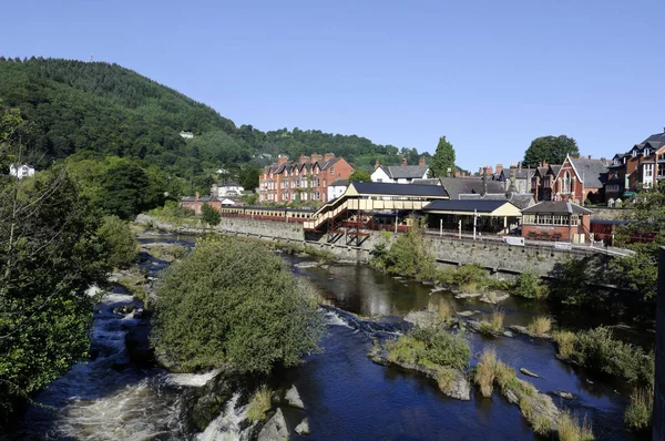 Weergave Van Llangollen Clwyd Wales — Stockfoto