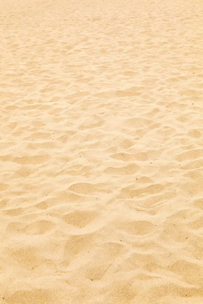 Pattern Sandy Beach Morning Footsteps — Stock Photo, Image
