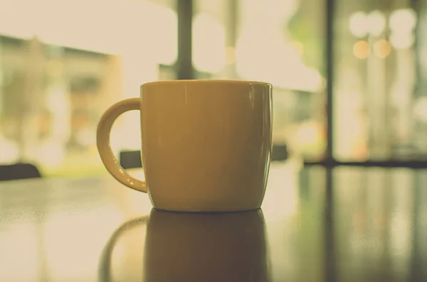 Taza Café Cafetería Estilo Vintage — Foto de Stock