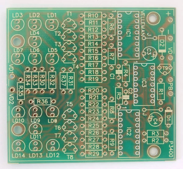 Elektronische Circuit Bord Gebruikt Een Computer — Stockfoto