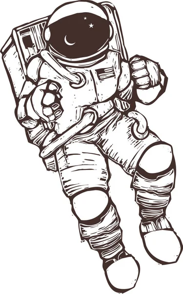 Estados Unidos Nasa Astronauta Vestindo Terno Espacial — Fotografia de Stock