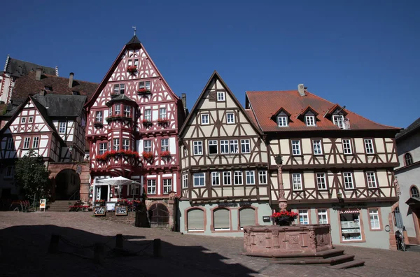 Half Timbered Old Houses Miltenberg Germany — Stock Photo, Image