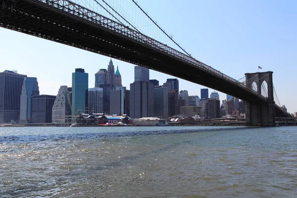 Puente Nueva York Con Vista Manhattan — Foto de Stock