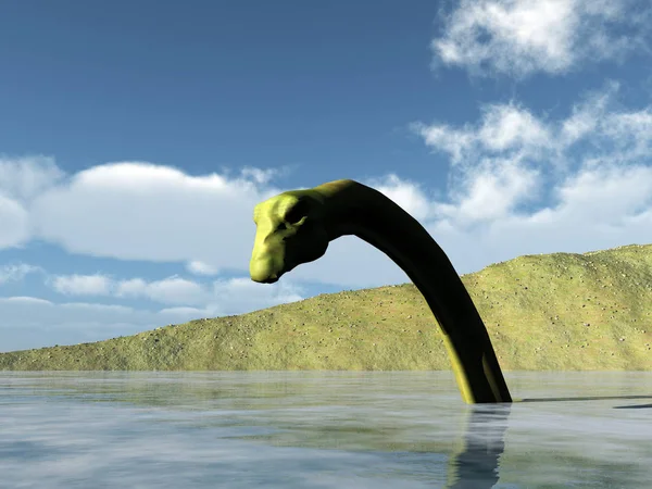 Afbeelding Van Het Schotse Loch Ness Monster — Stockfoto