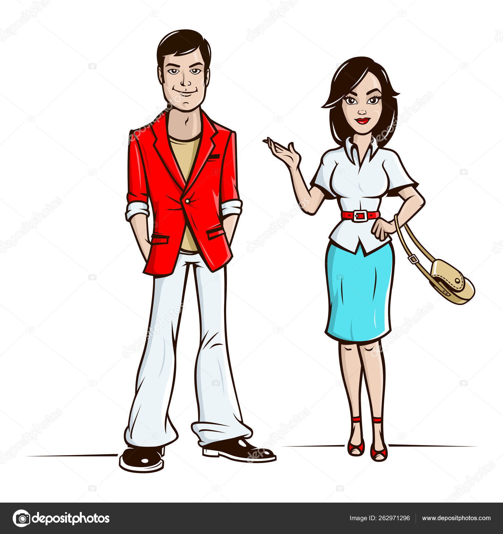 Man Woman Characters Vector Format Stock Photo by ©YAYImages 262971296