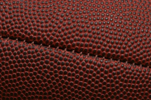 Extreme Close Football Seam — Stock Photo, Image