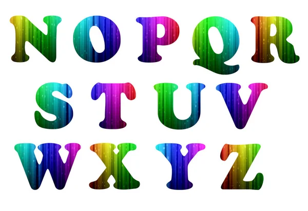 Colorful Computer Alphabet — Stock Photo, Image