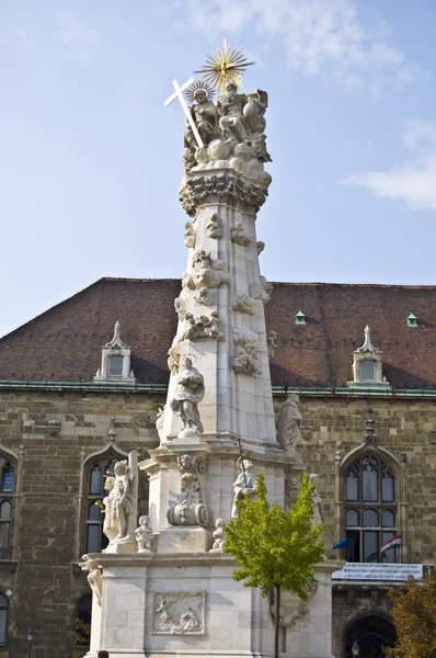 Belo Edifício Velho Colina Castelo Budapeste — Fotografia de Stock