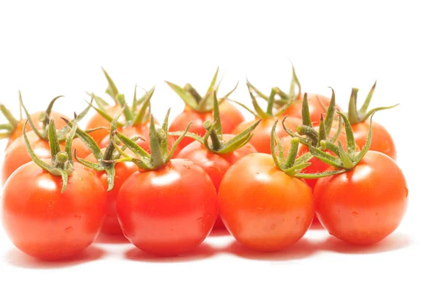 Tomates Cherry Recién Cosechados Del Jardín — Foto de Stock