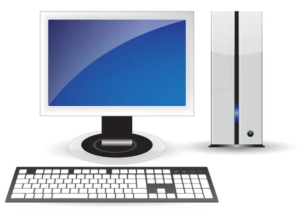 Blauw Icon Desktop Geïsoleerd Concept — Stockfoto