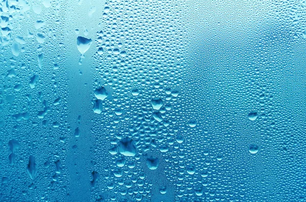 Natural Water Drops Window Glass — Stock Photo, Image
