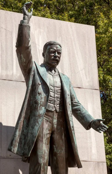 Theodore Roosevelt Statua Memoriale Roosevelt Island Washington — Foto Stock