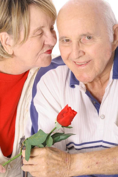 Felice San Valentino Bacio Verticale — Foto Stock