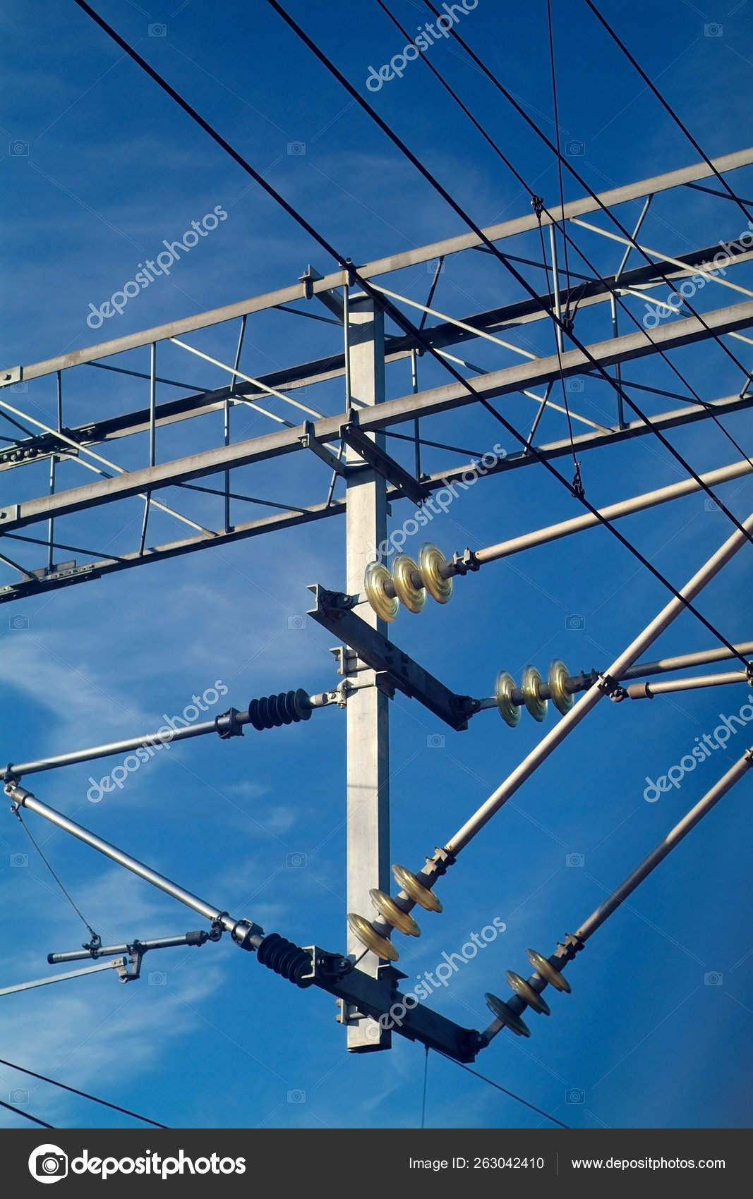 Overhead Electric Wires Railway Trains Stock Photo by ©YAYImages 263042410