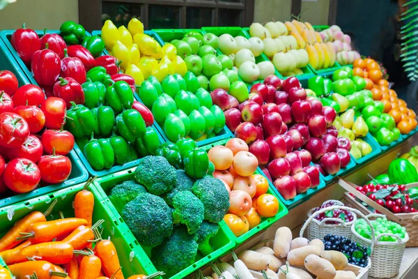 Fresh vegetable shop at a market