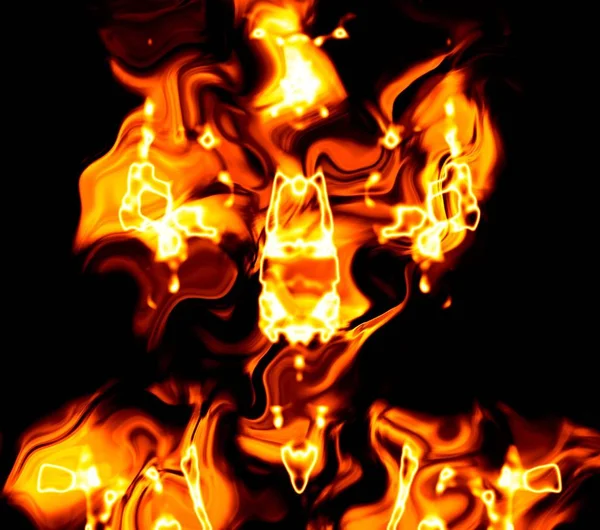 Αφηρημένη Εικόνα Από Πύρινη Φόντο Καυτές Φλόγες — Φωτογραφία Αρχείου