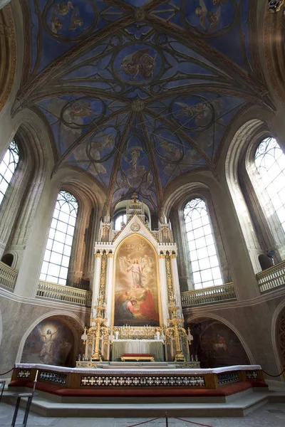 Imagen Gran Angular Del Altar Catedral Turku — Foto de Stock