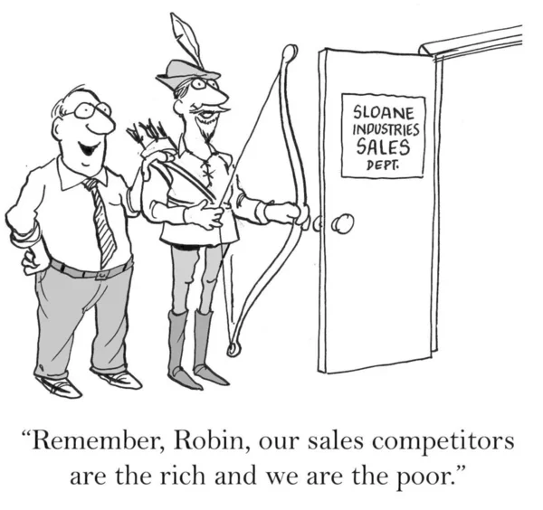 Vergeet Niet Robin Onze Verkoop Concurrenten Zijn Rijken Wij Zijn — Stockfoto