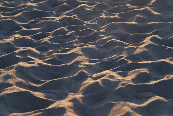 Αμμώδης Παραλία Βράδυ — Φωτογραφία Αρχείου