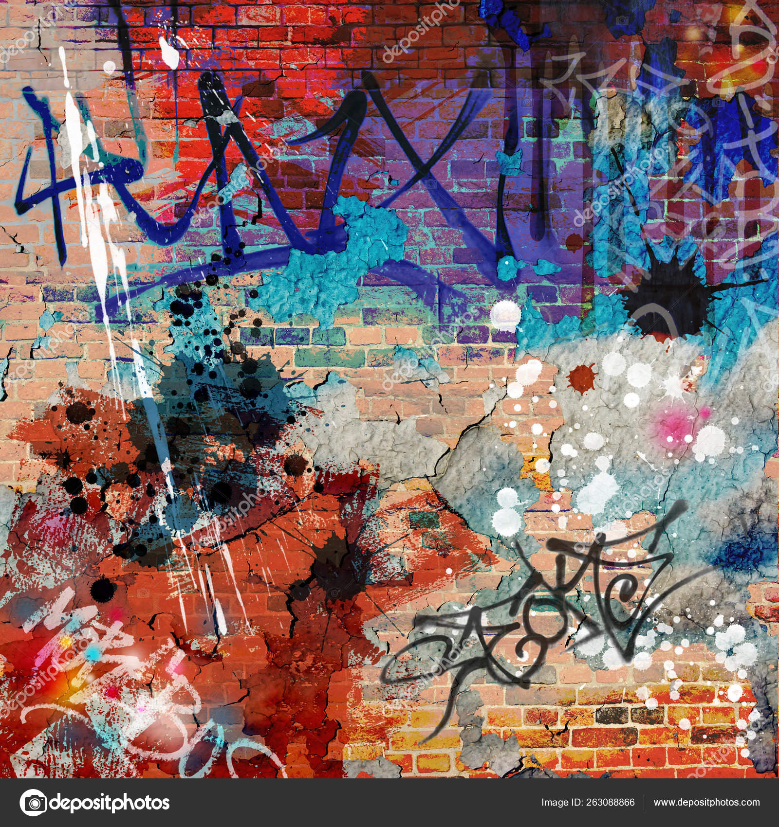 Messy Graffiti Wall Background Stock Photo By C Yayimages Messy Graffiti Wall Background Stock Photo By C Yayimages